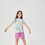 Watercolor Surfboard Short Sleeve Tee.