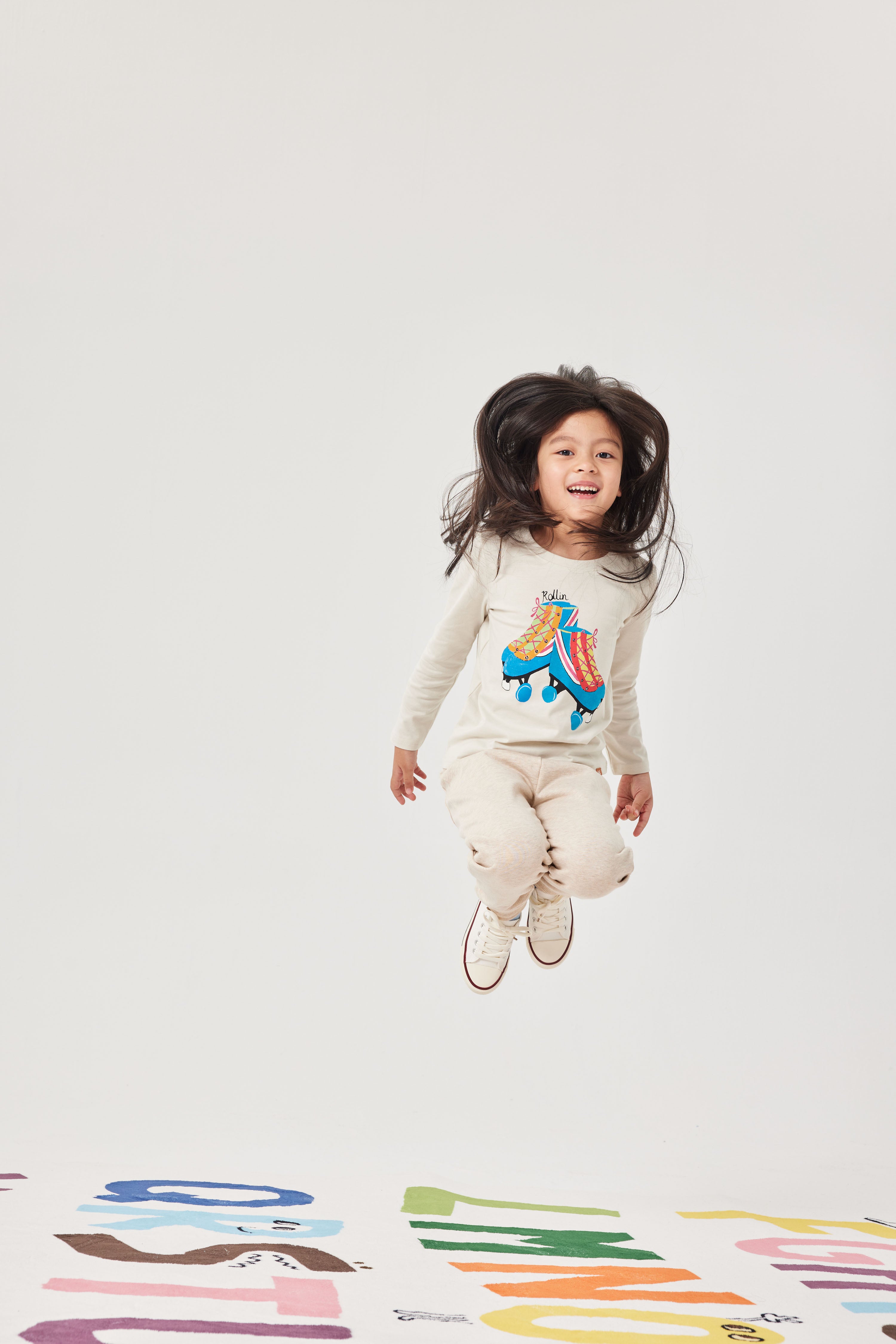 Retro Roller Skates Long Sleeve Tee.