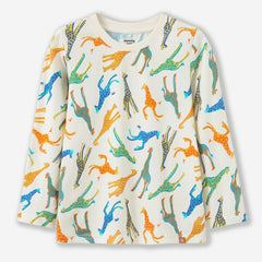 Colorful Giraffes Long Sleeve Tee.
