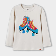 Retro Roller Skates Long Sleeve Tee.