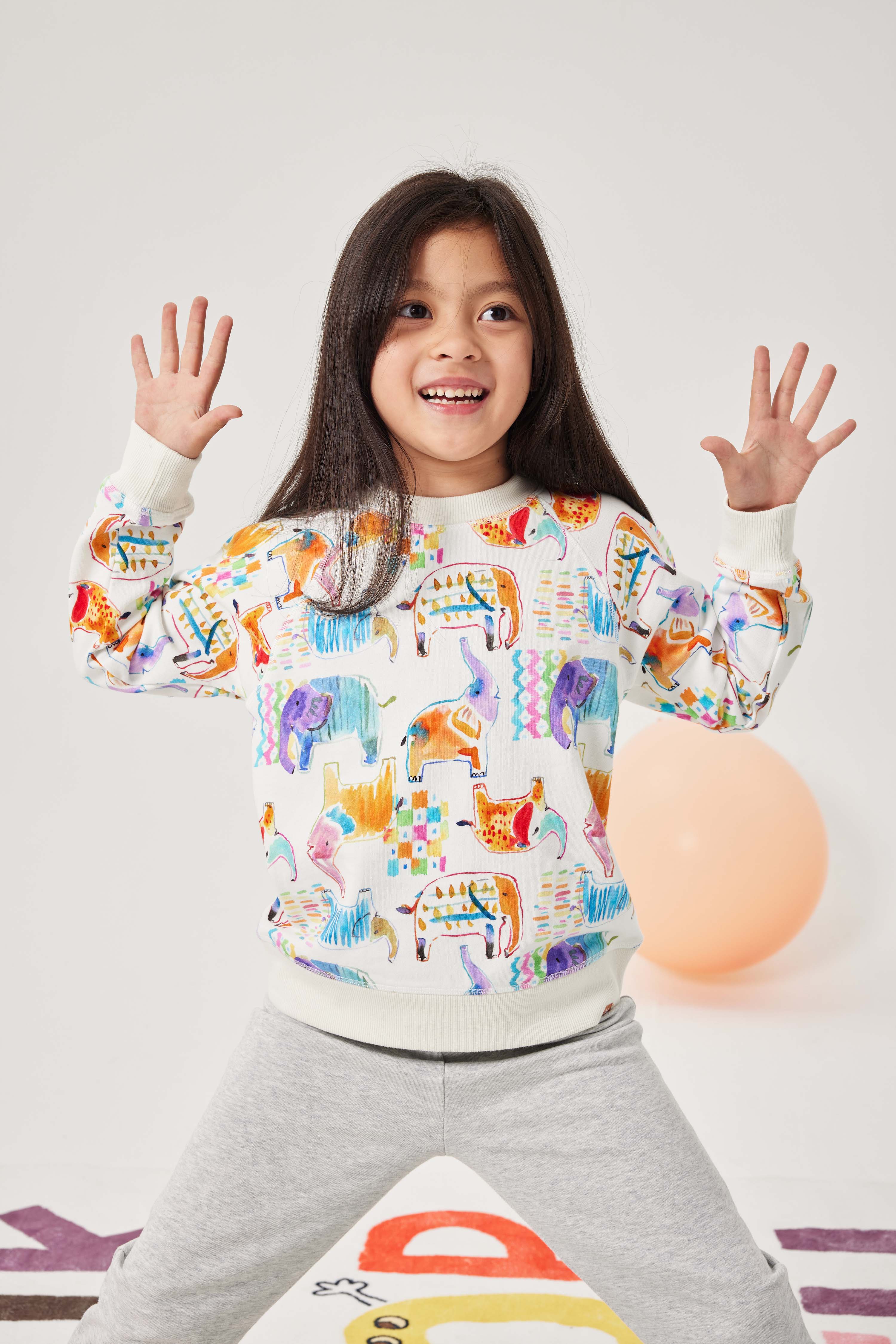 Watercolor Elephant Sweatshirt.