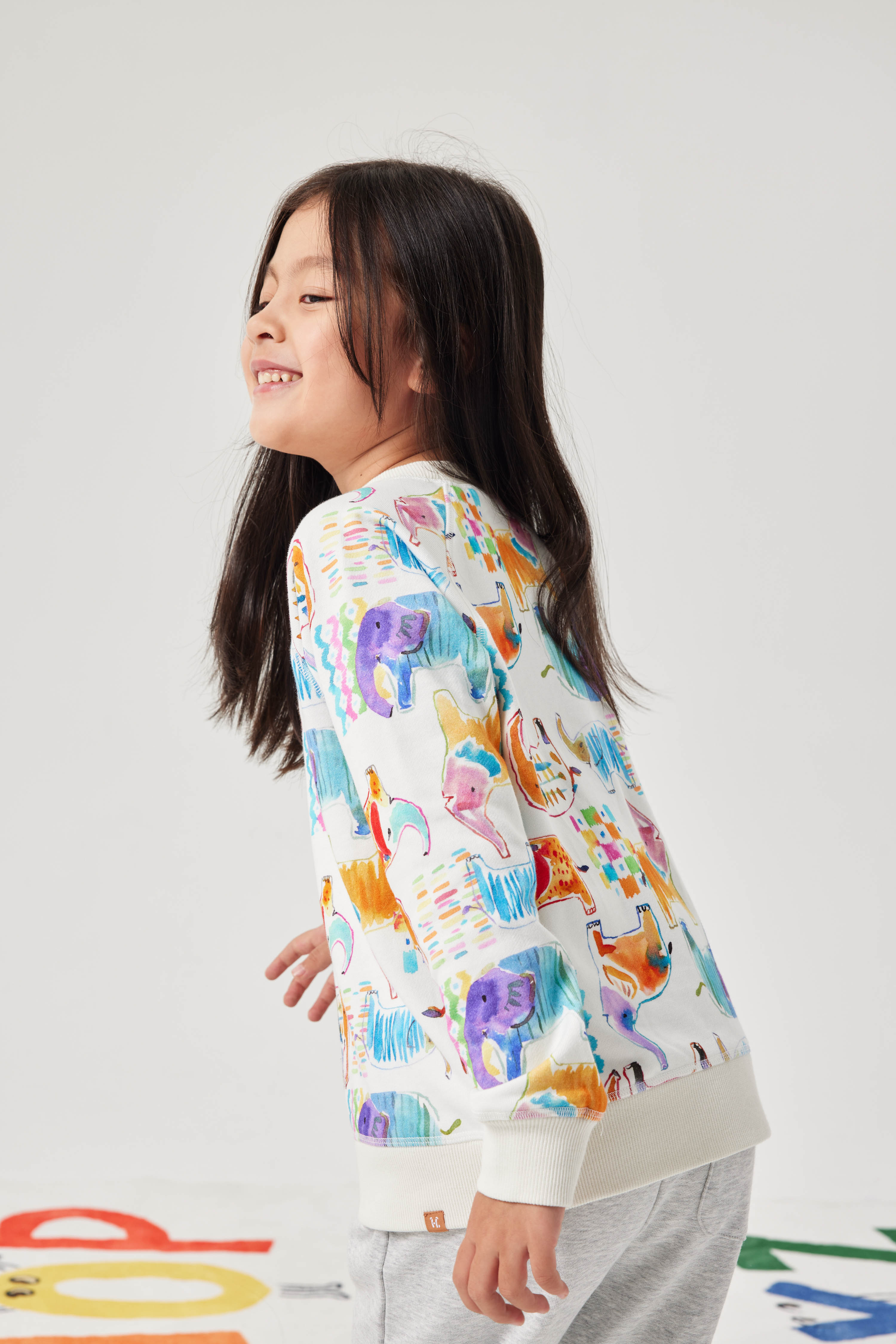 Watercolor Elephant Sweatshirt.